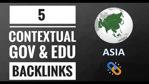 5 Asian GOV and EDU Contextual Backlinks | SEO For Beginners | Hashtag Backlinks