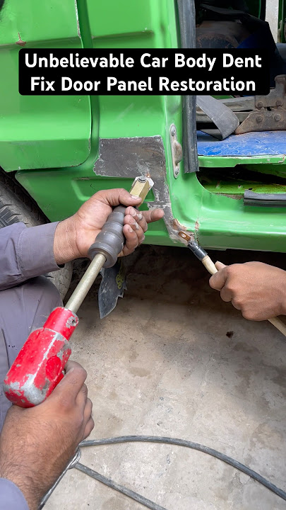 Unbelievable Car Body Dent Fix π§ | Door Panel Restoration #automobile #cardentrepair #dentpuller