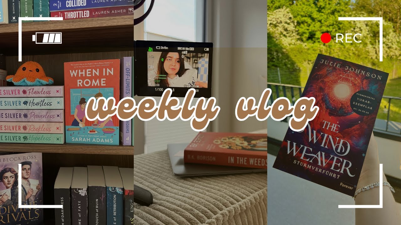 Weekly Vlog 📚 | Bücherregal umräumen, read with me & bookish Haul 🧺✨