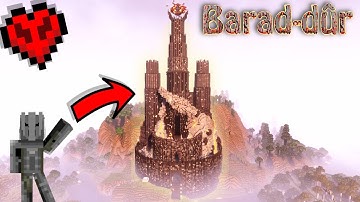 I Built Barad-Dur Tower in Hardcore Minecraft for Second Time!