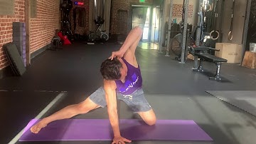 1/2 Frog T-Spine Rotations Mobility Exercise