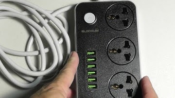 iBlockCube Universal Power Strip USA UK AUS EU International Power Strip