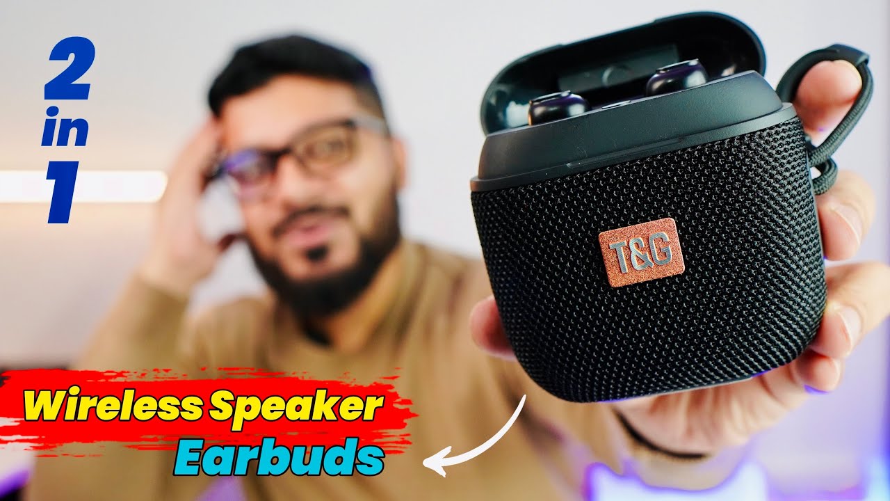 This is Unique 2 in 1 Wireless Speaker with Earbuds || TG809 Speaker ...