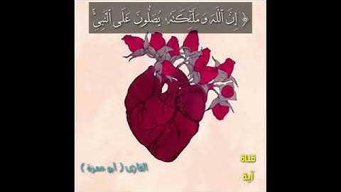 (إن الله وملائكته يصلون علي النبي)للقارئ أبو حمزة