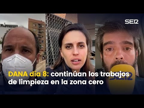 DANA día 8: continúan los trabajos de limpieza en las zonas afectadas