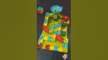 Satisfying building blocks marble run asmr Ep 614. #asmr #satisfying #marblerun