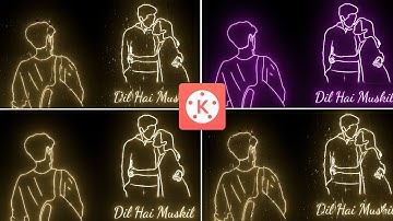Glowing Lyrics Editing In Kinemaster | Raindrop Lyrics Status Video Editing | Glow Lyrics Editing