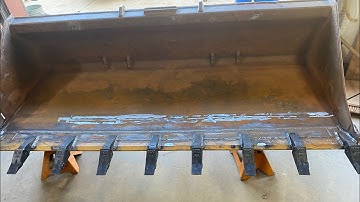 Skid Steer Bucket Rebuild - New Cutting Edge, Wear Plates, Shanks, and Teeth