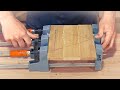 Gluing the lid  dovetail box project 10  free online woodworking school
