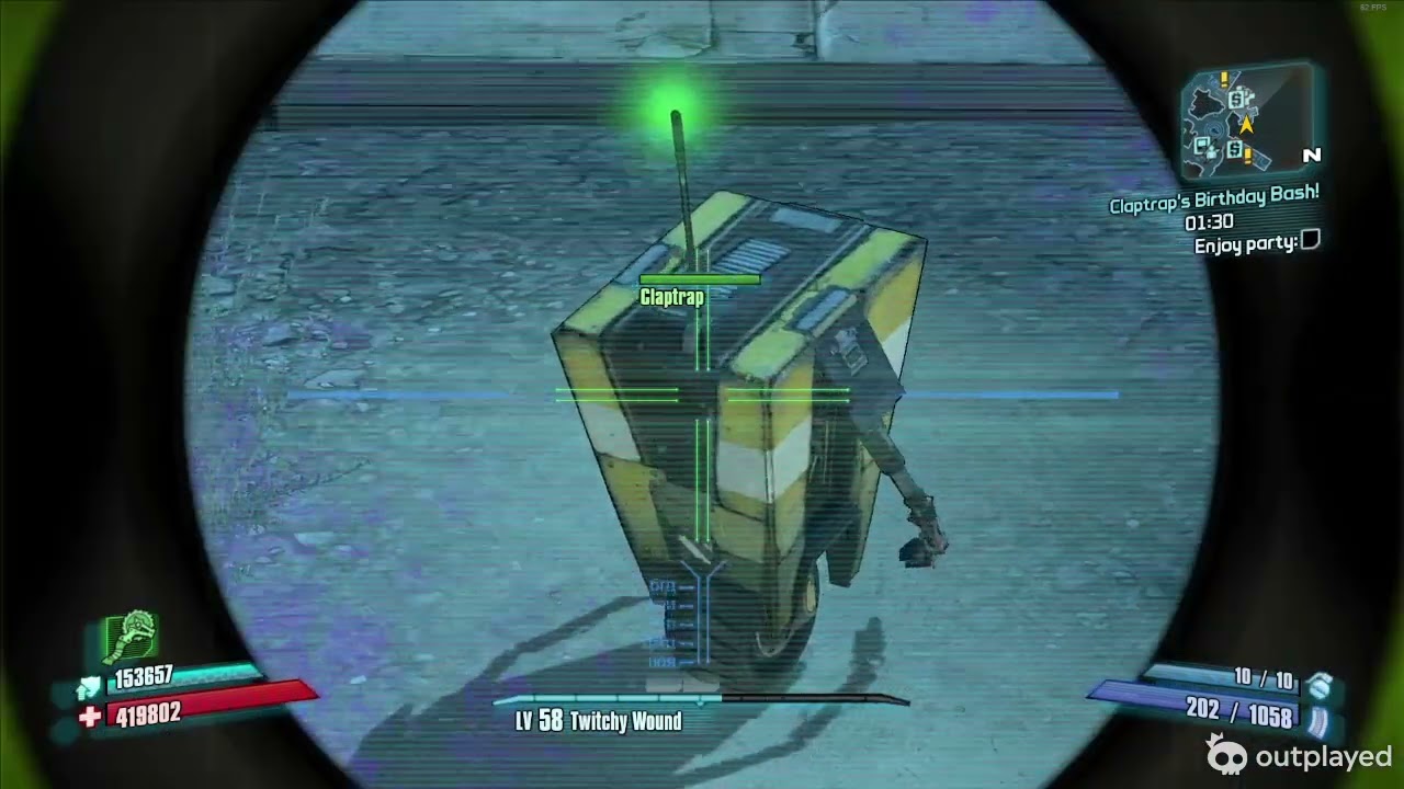 Borderlands 2 saddest mission (Claptrap's Birthday Bash)