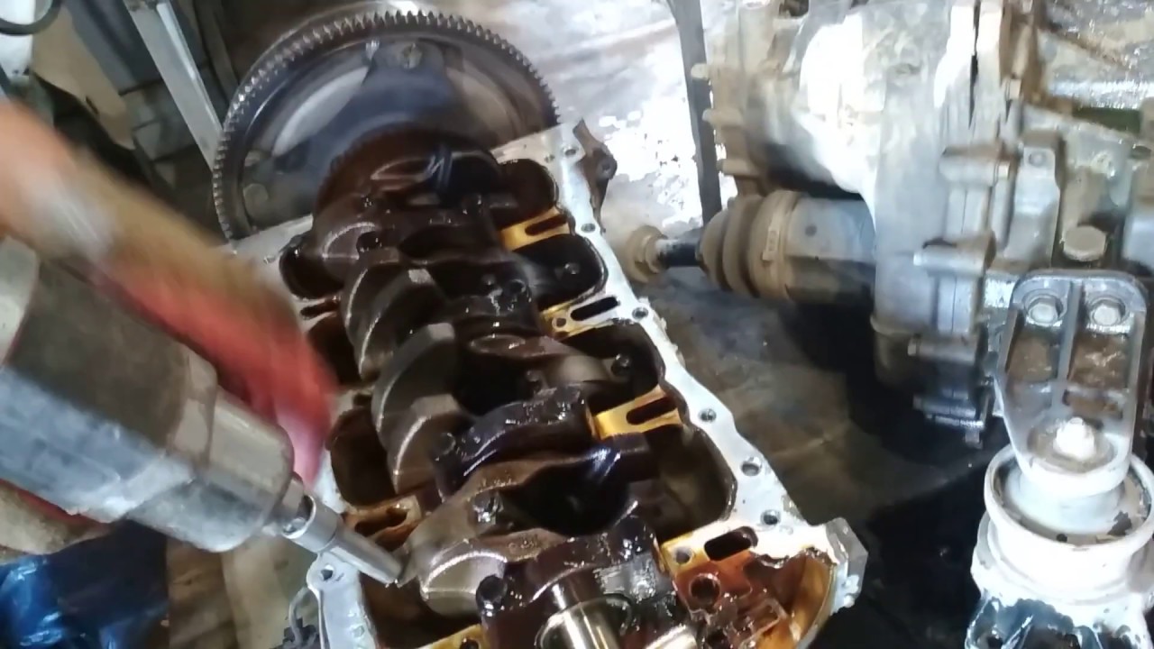 Hyundai SantaFe 12 G4KE Theta II 2.4 (Восстановление ДВС) Разборка ч.1