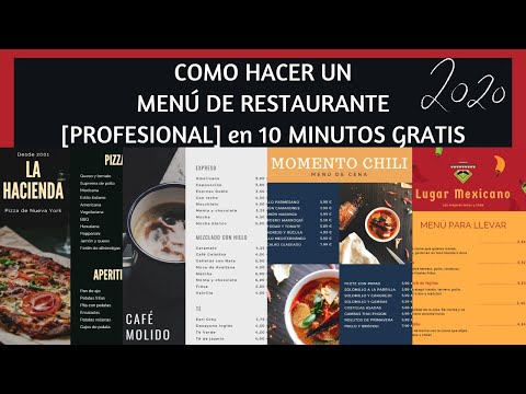Video: Cómo Componer Un Menú Para Una Cena En Un Café