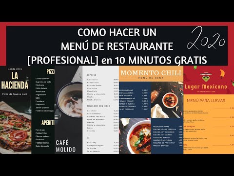 Video: Cómo Hacer Un Menú De Banquete