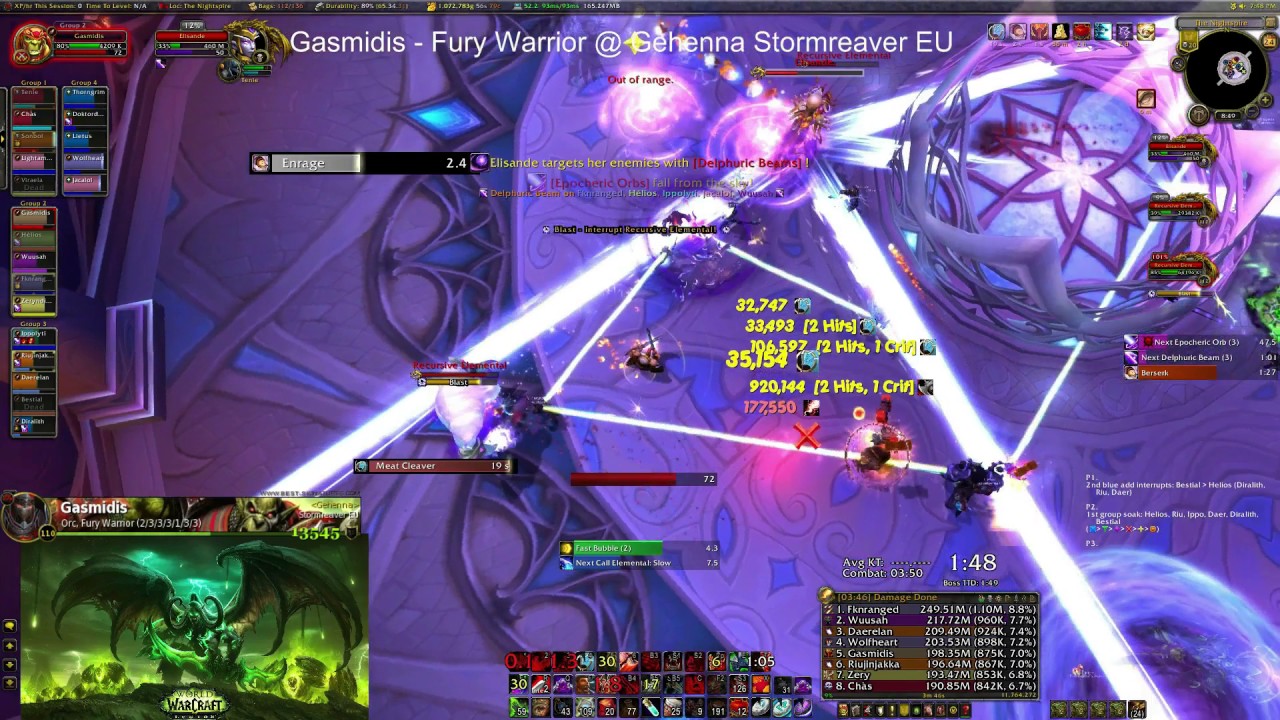 Elisande M 1st Kill Gehenna Guild - Fury PoV