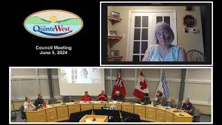 City of Quinte West - Council Meeting, June 5th, 2024