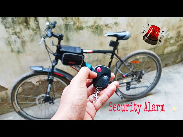 How To Install Anti Thief Security Alarm In Cycle. Wireless