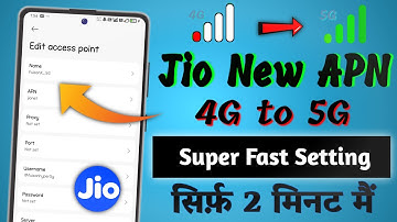 Jio 4G to 5G APN Settings 2025 🚀 | Boost Jio Internet Speed | Fast APN for High-Speed Data