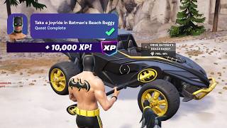 How to EASILY Take a joyride in Batman's Beach Buggy Fortnite - Where to Find Batman's Beach Buggy