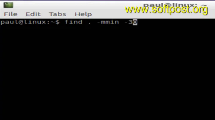How to find files modified in last few minutes in Linux
