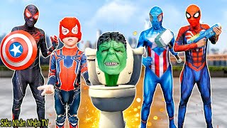 Siêu Nhân Nhện, Hãy Tiêu Diệt Quái Vật Skibidi Toilet || Spider-Man Family