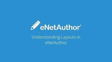 eLearning Authoring Tool eNetAuthor: Understanding Layouts in eNetAuthor