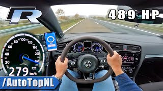 489HP VW GOLF R MK7 on AUTOBAHN [NO SPEED LIMIT] by AutoTopNL