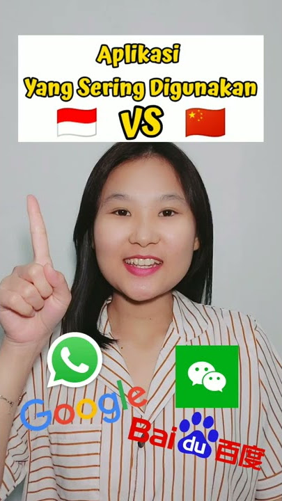 Aplikasi Yang Sering Digunakan di Indonesia 🇮🇩 vs China 🇨🇳 || Belajar Mandarin #shorts