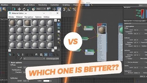 3ds Max tutorial: Compact vs slate material editor Explained!