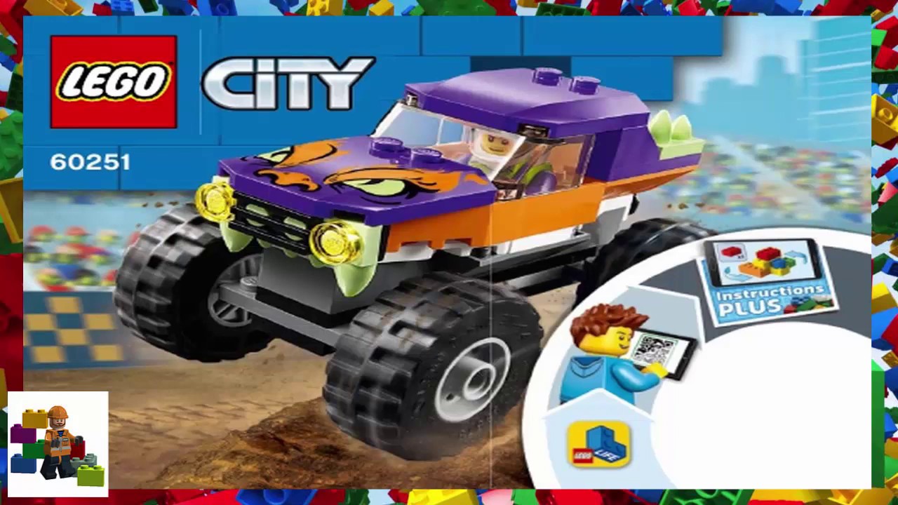  LEGO City Monster Truck 60251 Playset, Building Sets for Kids  (55 Pieces) : Toys & Games