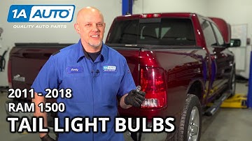 How to Replace Tail Light Bulbs 2011-2018 Ram 1500