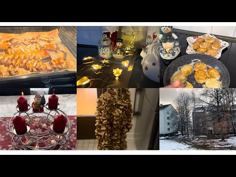 პირველი ადვენთი🕯️საშობაო დეკორაცია სამზარეულოში✨#მოტივაცია #ვლოგი #დეკორაცია #ნამცხვარი #1k #1mill