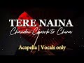 TERE NAINA But The Best Acapella Vocals Only U Ll Find Chandni Chowk To China 