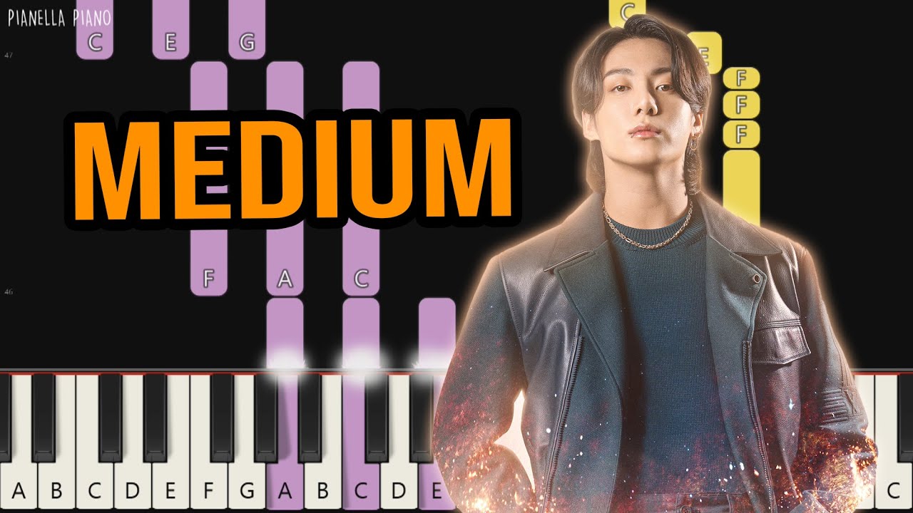 Jungkook - Dreamers (FIFA World Cup Qatar 2022) | MEDIUM Piano Tutorial by Pianella Piano