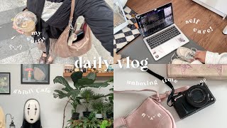 Daily vlog🐰🥡🥓: productive time! , work out , clean my room, coffe shop , gibli cafe , bqq!! :33