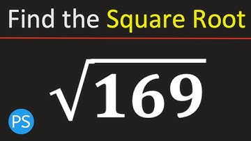 Square Root of 169 | Value of sqrt(169) | Root 169