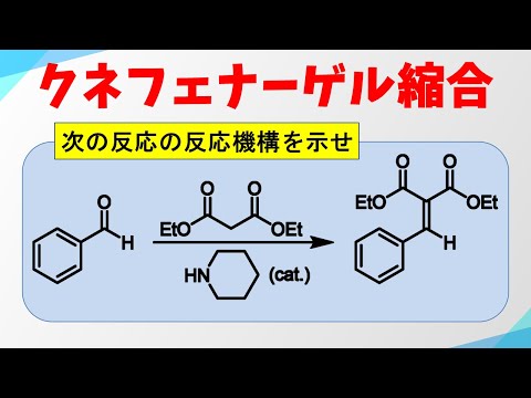 クネフェナーゲル縮合の反応機構