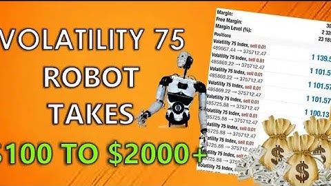 The best volatility Index 75 Robot | $100 to $2000+ in 7 days