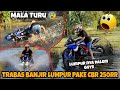 Trabas pake cbr250 di jalur lumpur mala turu