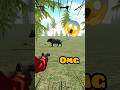 All guns vs buffalo 😱 Indian bike driving 3D #indianbikedriving3d #shorts