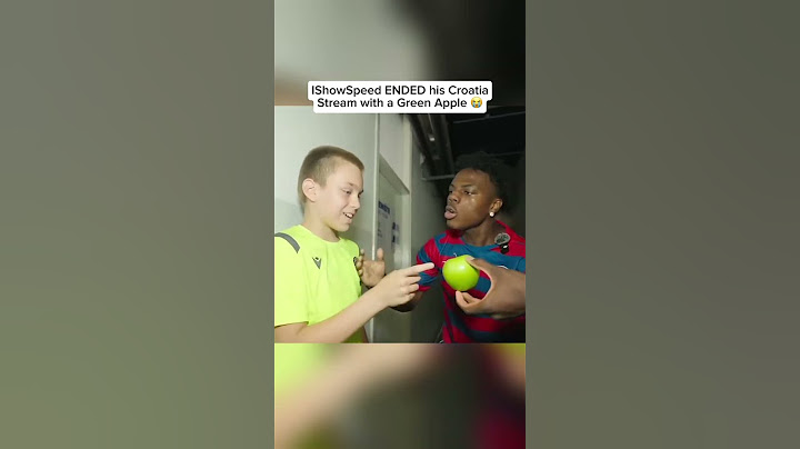 IShowSpeed ENDED his Croatia Stream with a Green Apple 😭