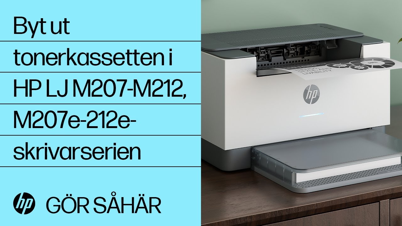 HP LaserJet M207-M212-skrivare - Byta ut tonerkassetten | HP® Support