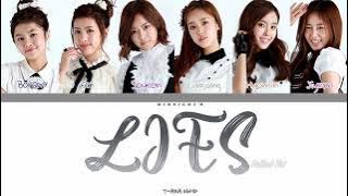 T-ARA (티아라) - 'Lies (거짓말)' Ballad Ver Lyrics 가사   Line Distribution (Color Coded Lyrics Han/Rom/Eng)