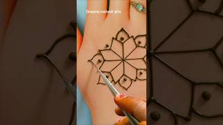 New Simple & easy 😯✨1 minute trick flower back hand mehndi design | mehndi design 2026 || #mehndi
