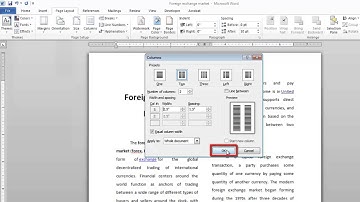 How to Insert Columns in Word