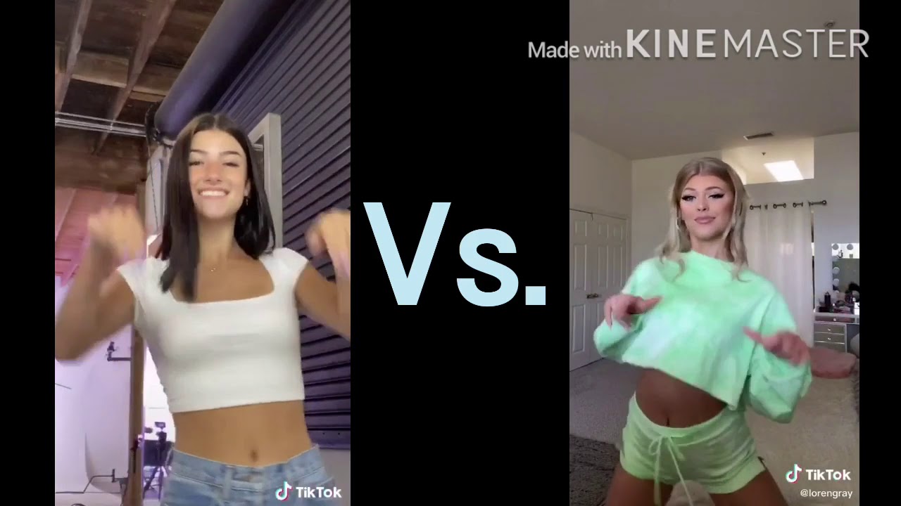 Charli D' Amelio VS Loren gray|tik tok dance battle - YouTube