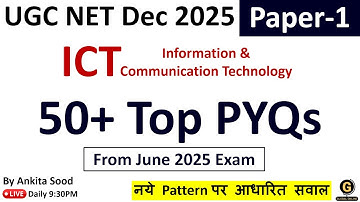 Computer Memory Introduction & Types | UGC NET Paper 1 Repeated PYQs | December 2025 Important MCQs