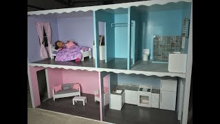 Amazing Doll House You Can DIY, American Girl you can build an american girl doll house. Buy plans Now https://sites.google.com/site/stonebrokedollhouse/