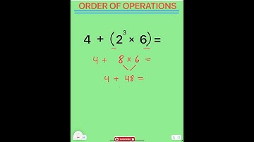 ORDER OF OPERATIONS #maths #algebra #youtubeshorts #mathstricks #shortvideo #shorts