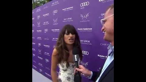 Lea talking about Cory at butterfly ball 2013