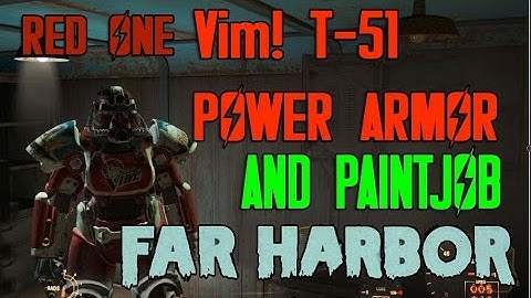 Fallout 4 Far Harbor DLC | Vim! Red T-51 Power Armor | Location